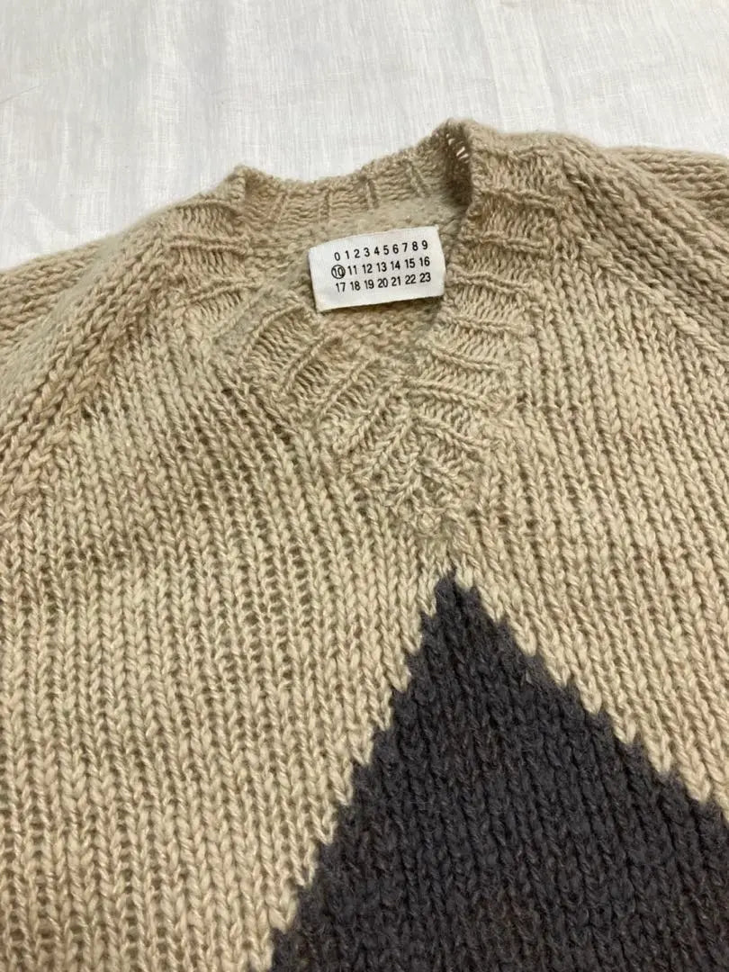 Margiela 10 Argyle Knit Size S Initial