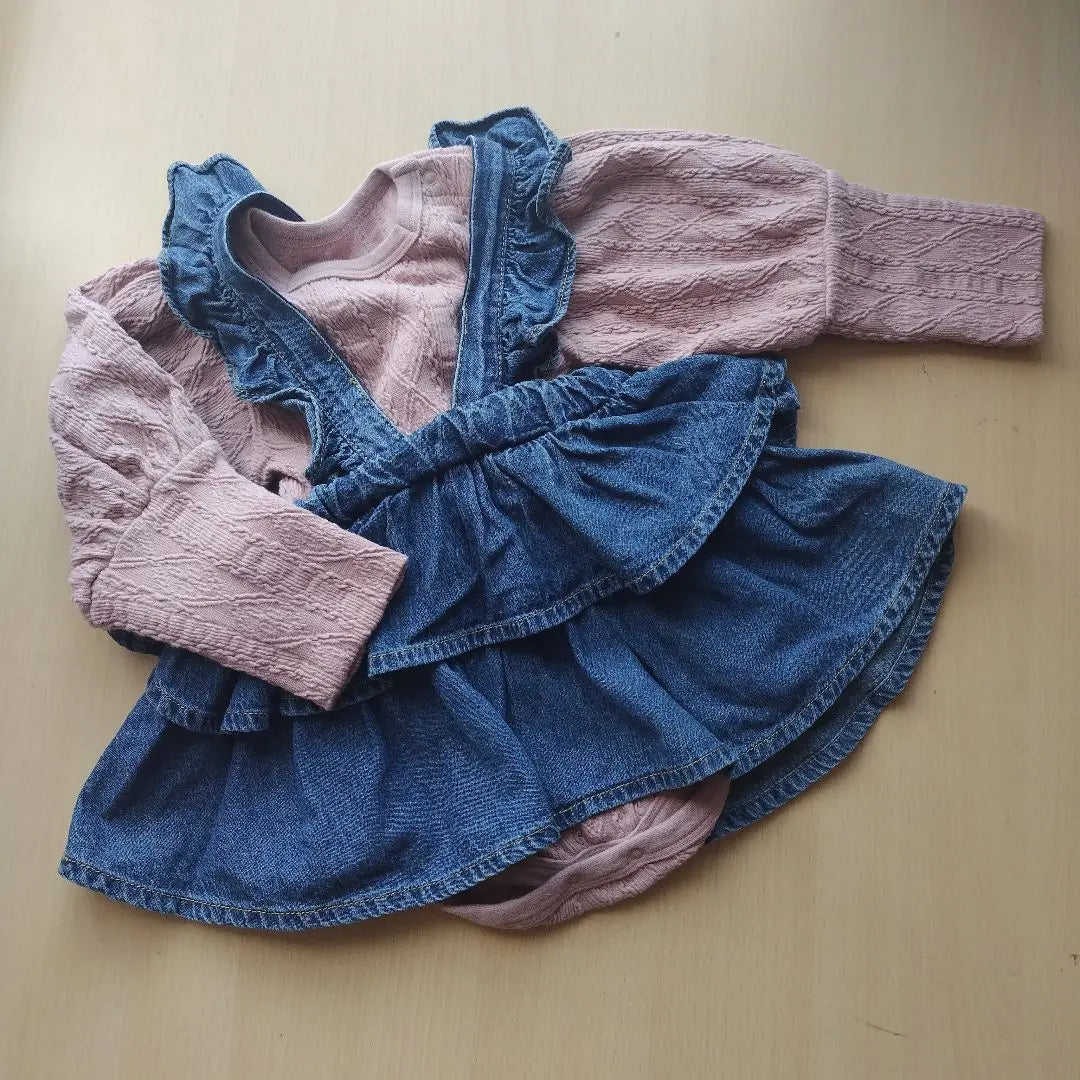 BREEZE Dull Color Romper 80cm