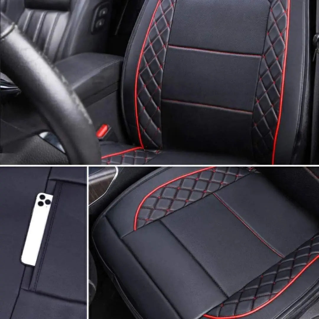 Funda de asiento de coche básica Deluxe con funda lateral y ajuste universal