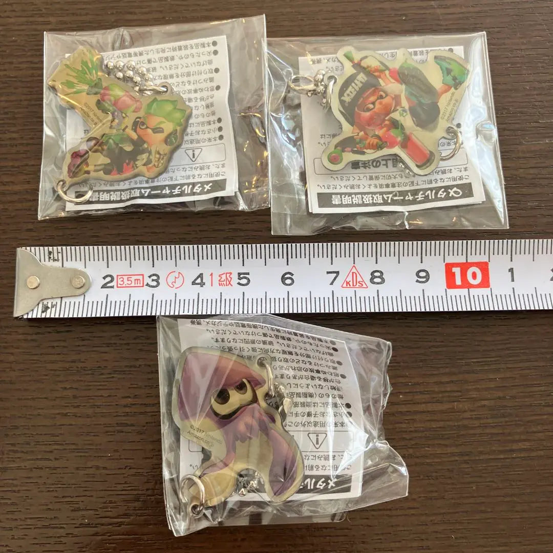 New and unopened Splatoon metal charm 3 piece set Girl Squid Boy 3