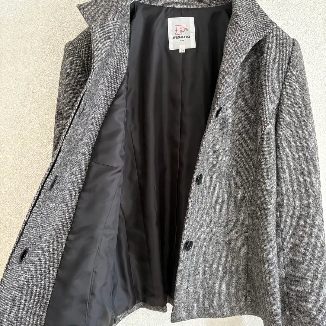 Chaqueta Figaro Paris para mujer, traje formal de lana, talla 38, otoño/invierno