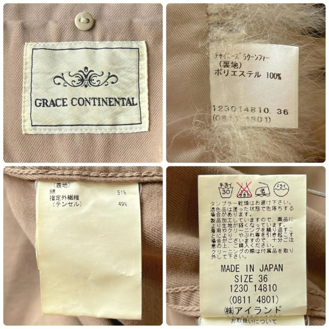 Beautiful condition Grace Continental Real Fur Poncho Style Mod Coat 36 S