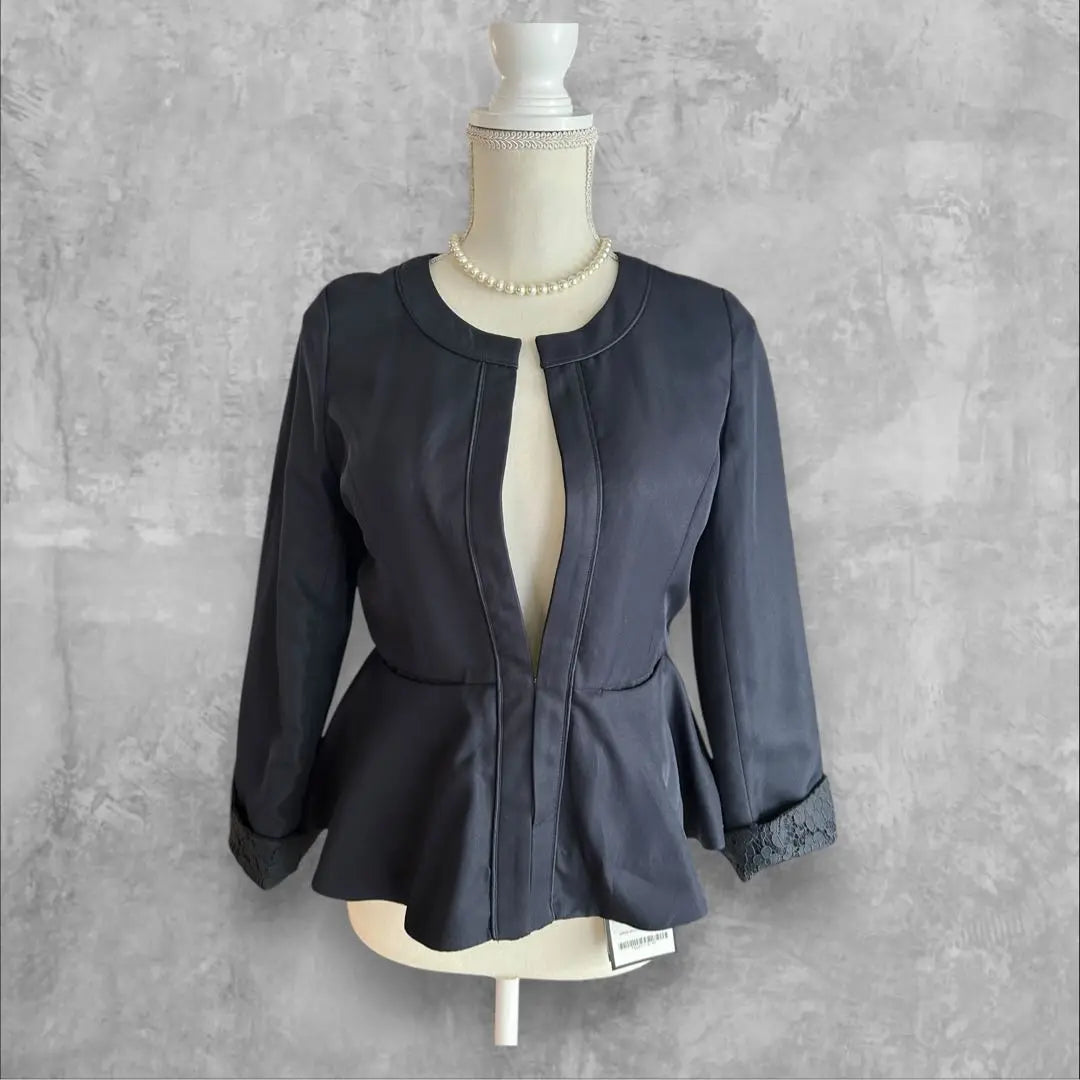 ♦︎Chaqueta sin cuello peplum reversible de Ruille Boutique sin usar