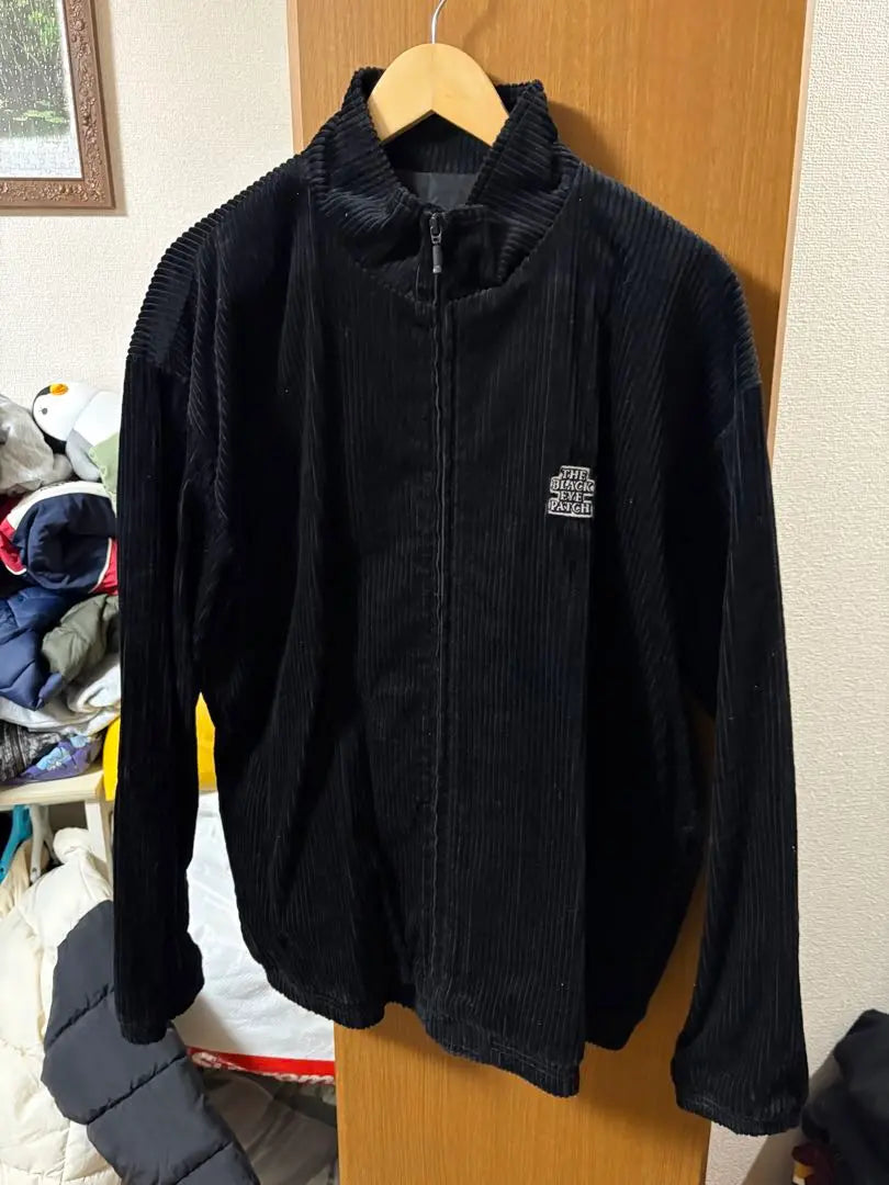 Black Eye Patch Corduroy Jacket XL