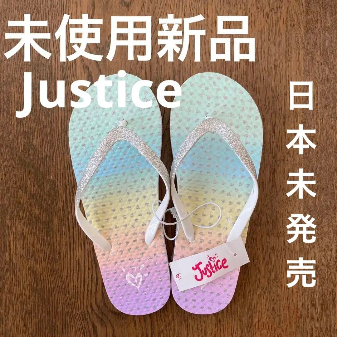 [New] Justice Glitter Beach Sandals 23cm Glitter B-San