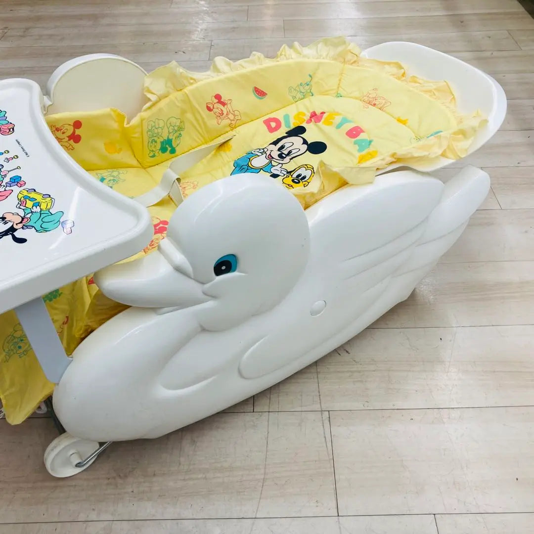 Silla baja Mickey Minnie Reclinable Retro Swan Swan Table | ローチェア ミッキー ミニー リクライニング レトロ スワン 白鳥 テーブル