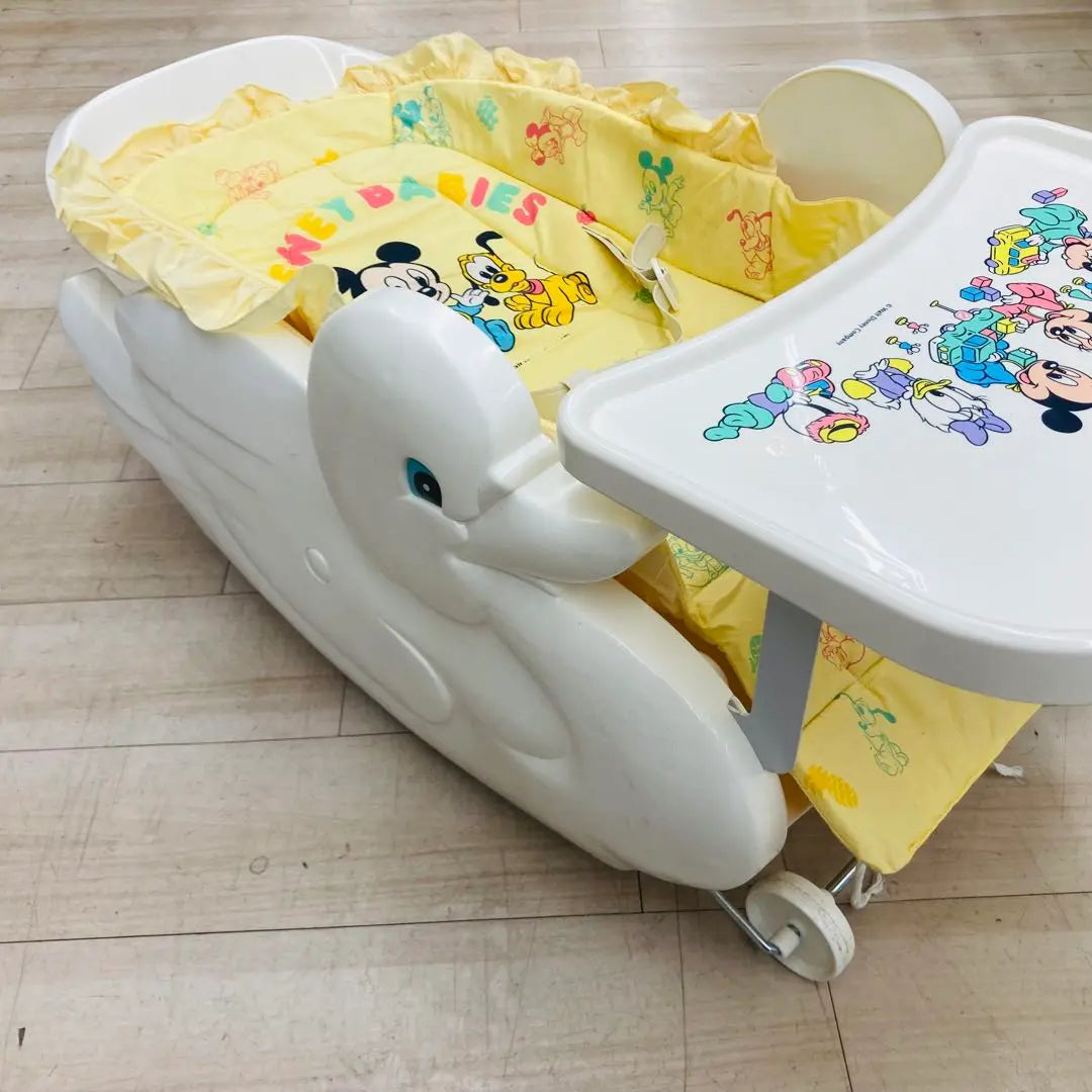 Silla baja Mickey Minnie Reclinable Retro Swan Swan Table | ローチェア ミッキー ミニー リクライニング レトロ スワン 白鳥 テーブル