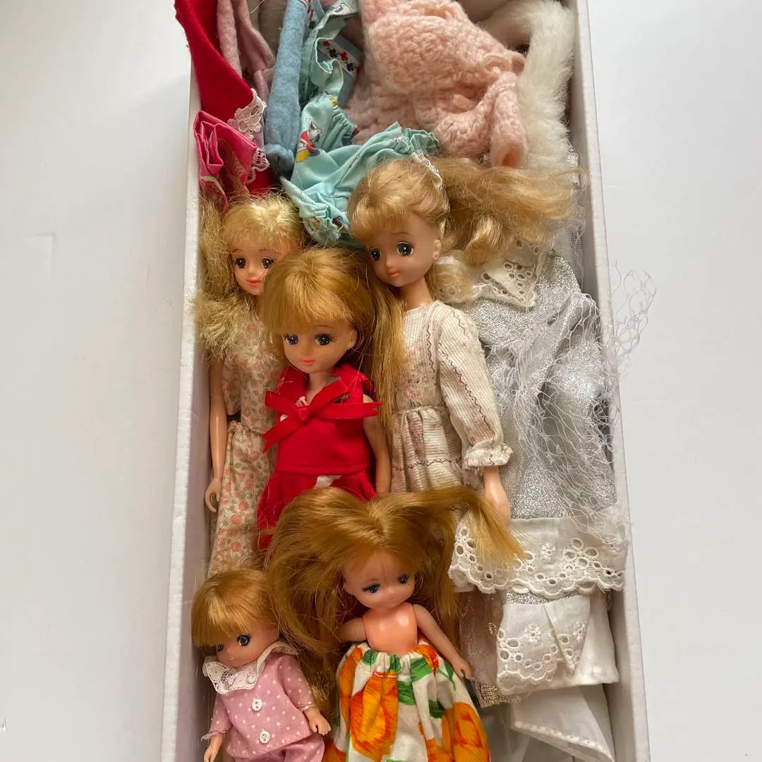 Licca-chan dolls, 5 bulk sale Showa retro, 1980s [Anonymous delivery]