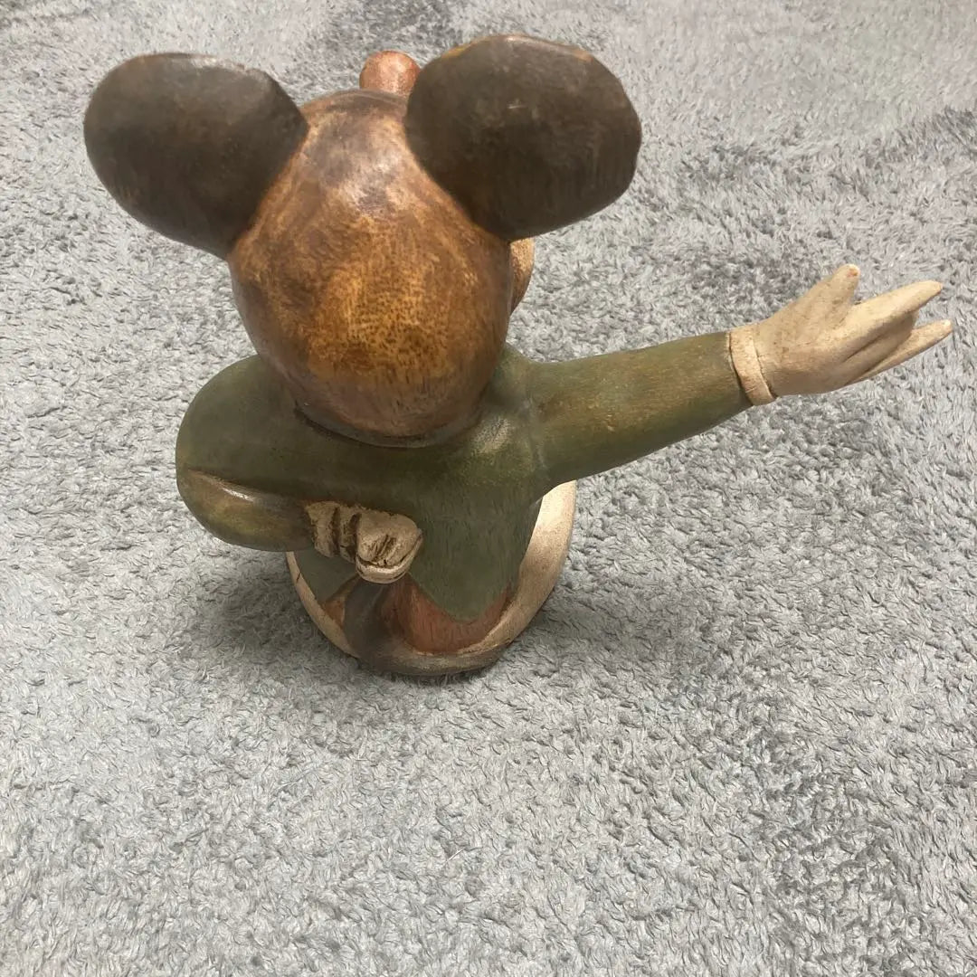 Mickey Mouse Wood Carving Ornament Interior Mickey Disney