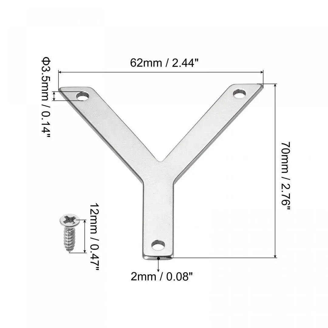 Letra de casa de acero inoxidable de 70 mm en forma de Y para buzón de correo