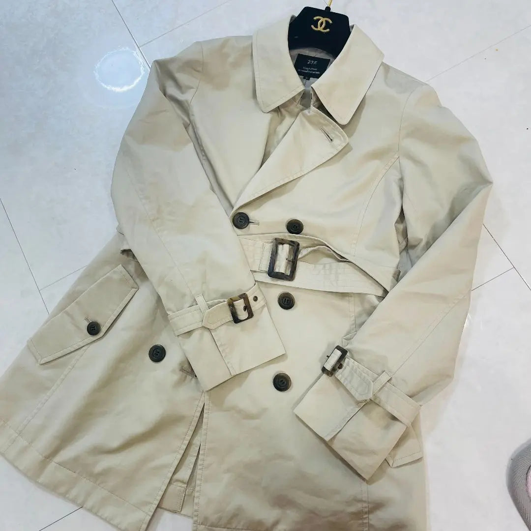 23 wards trench coat office elegant high-looking