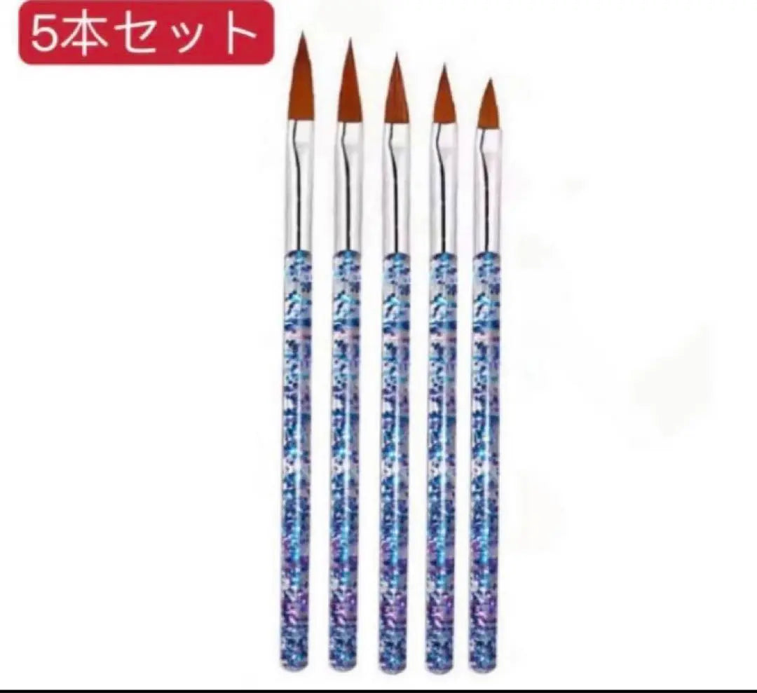 Manicure Tool Brush Dot Pen Gel Nail Art Scalp Set of 5