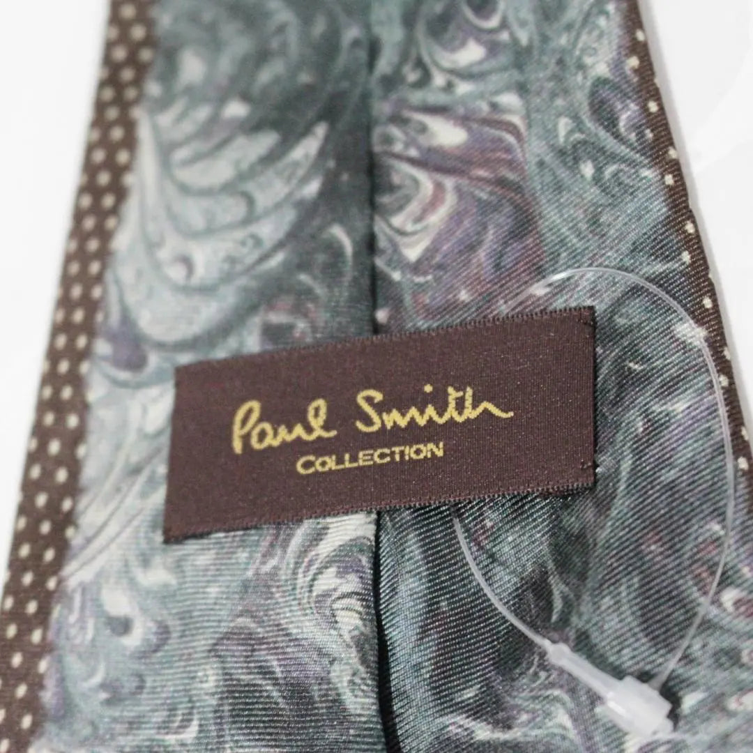 New Paul Smith Collection High-quality line Dot pattern Scarf tie Brown