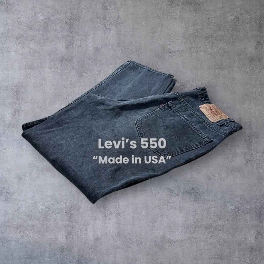 Levi's 550 Black USA Denim Jeans W38L32