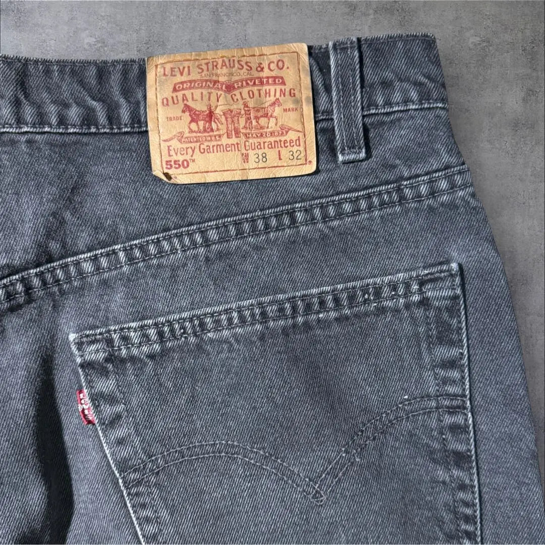 Levi's 550 Black USA Denim Jeans W38L32