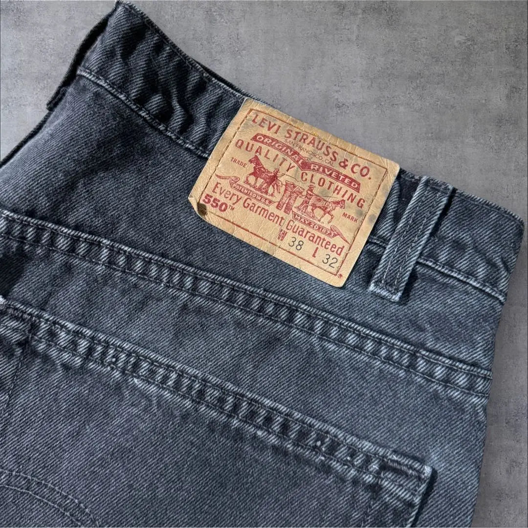 Levi's 550 Black USA Denim Jeans W38L32