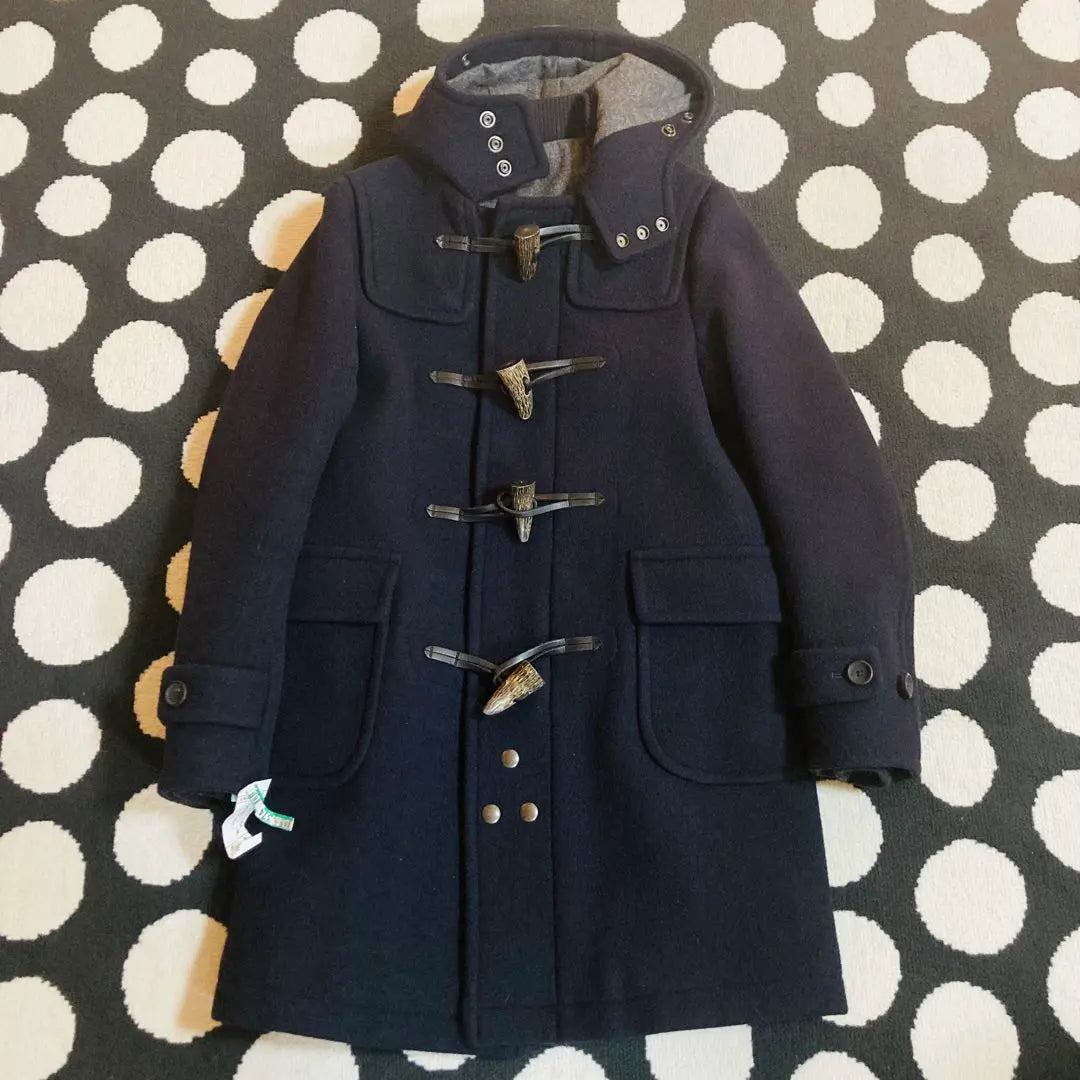 scye duffle coat 36 navy