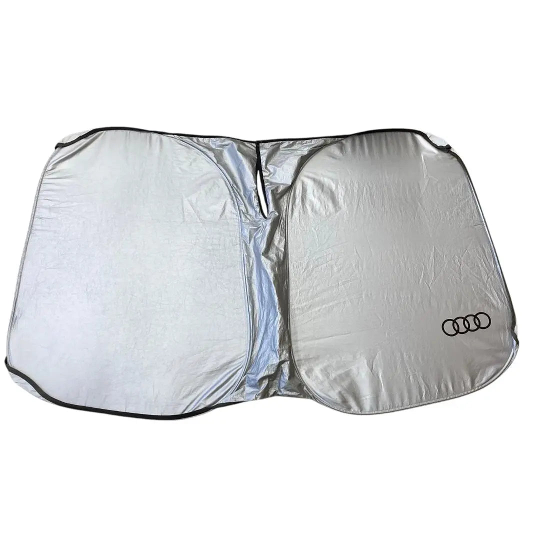 Parasol para parabrisas Audi YT35 plateado con estuche de almacenamiento