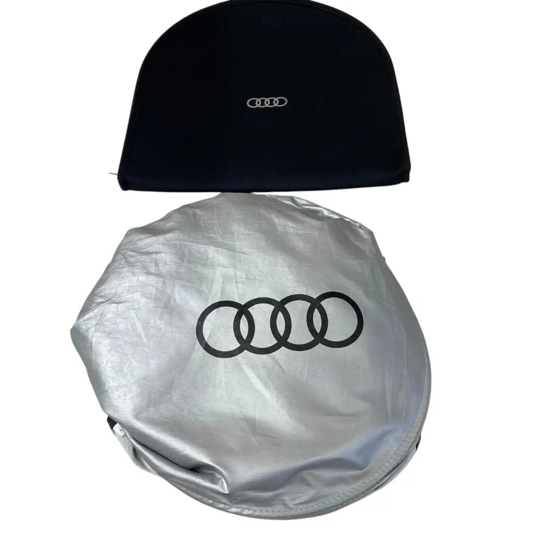 Parasol para parabrisas Audi YT35 plateado con estuche de almacenamiento