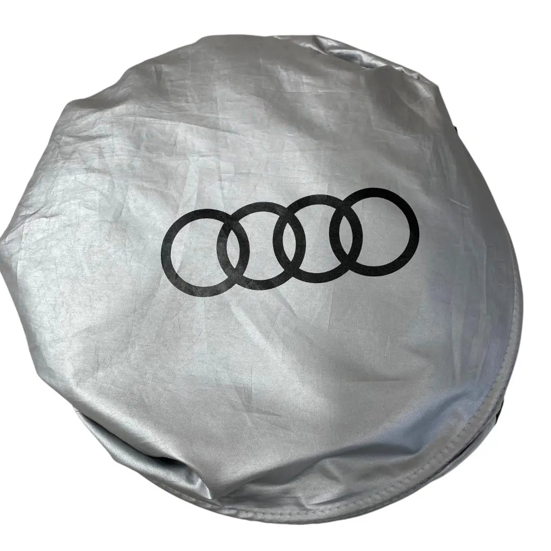 Parasol para parabrisas Audi YT35 plateado con estuche de almacenamiento