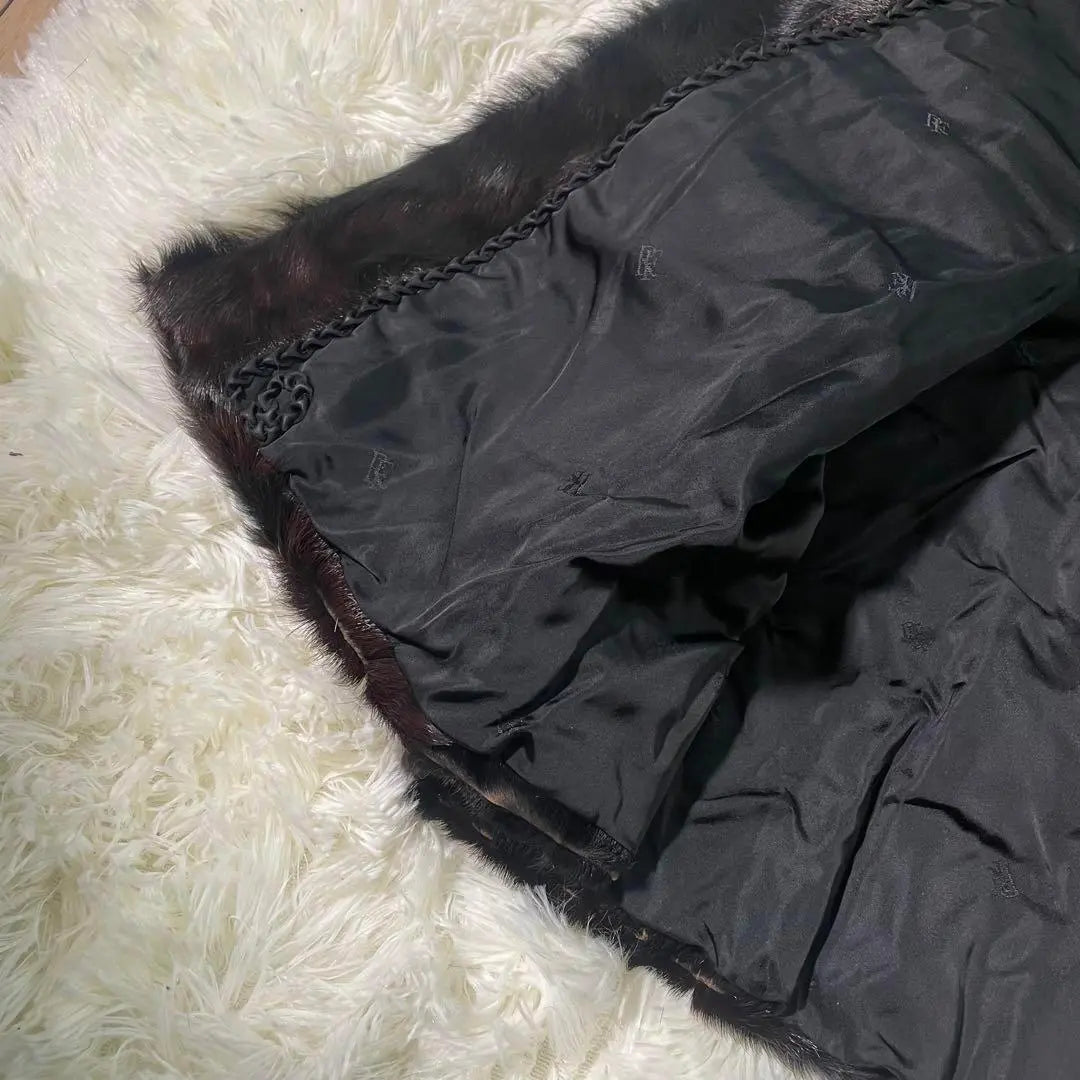 [Good condition] ROTINY Lamb coat Real fur Brown Long | 【美品】ROTINY ロティニー ラムコート リアルファー ブラウン ロング