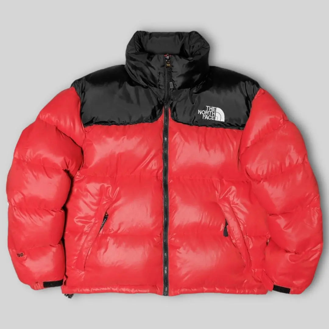 L★90s THE NORTH FACE★Nupsi Down Jacket★Red Black★98 Year