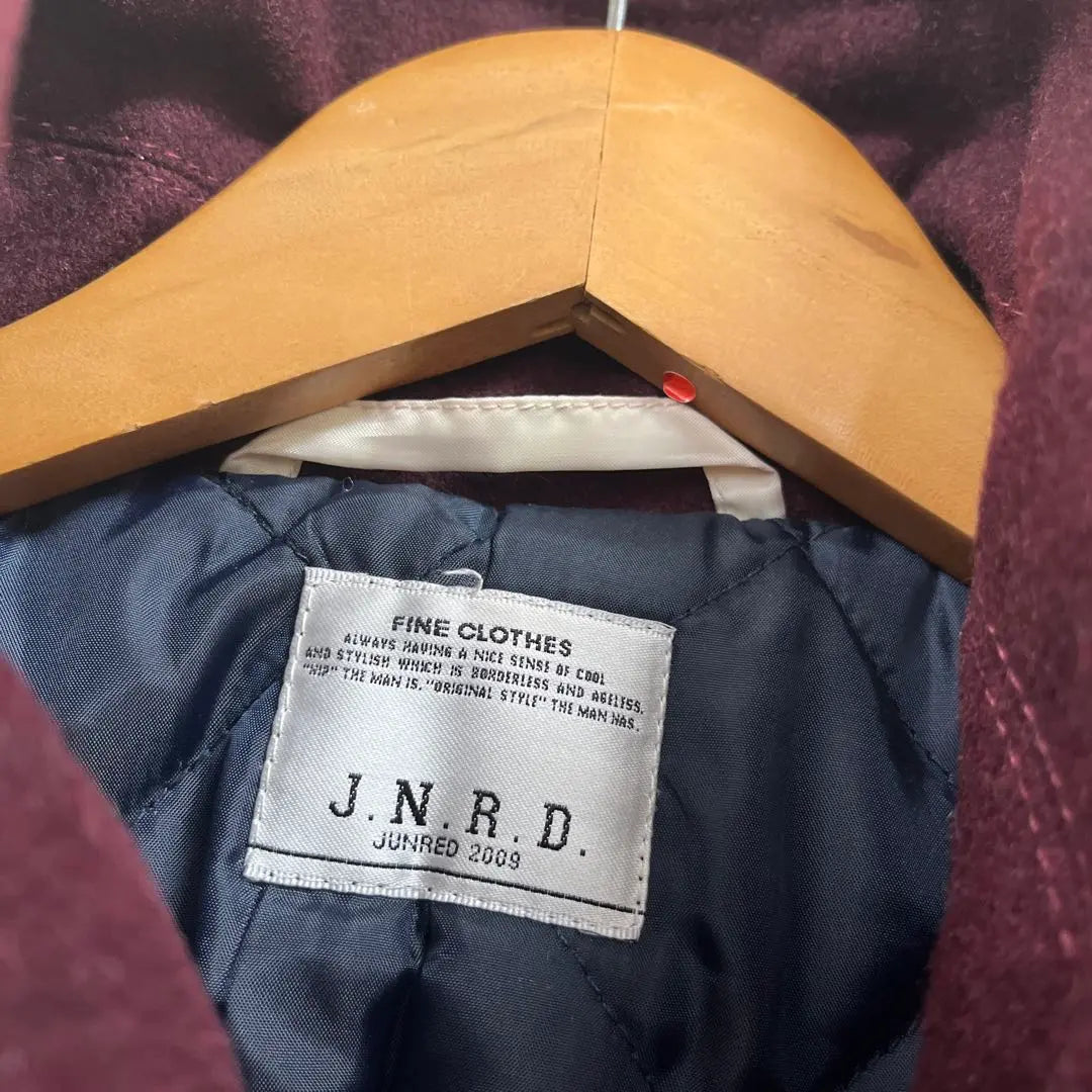 JNRD chaqueta de lana SZE2 Burdeos Hombre # 8553 | JNRD ウールジャケット SZE2 ボルドー メンズ ＃8553