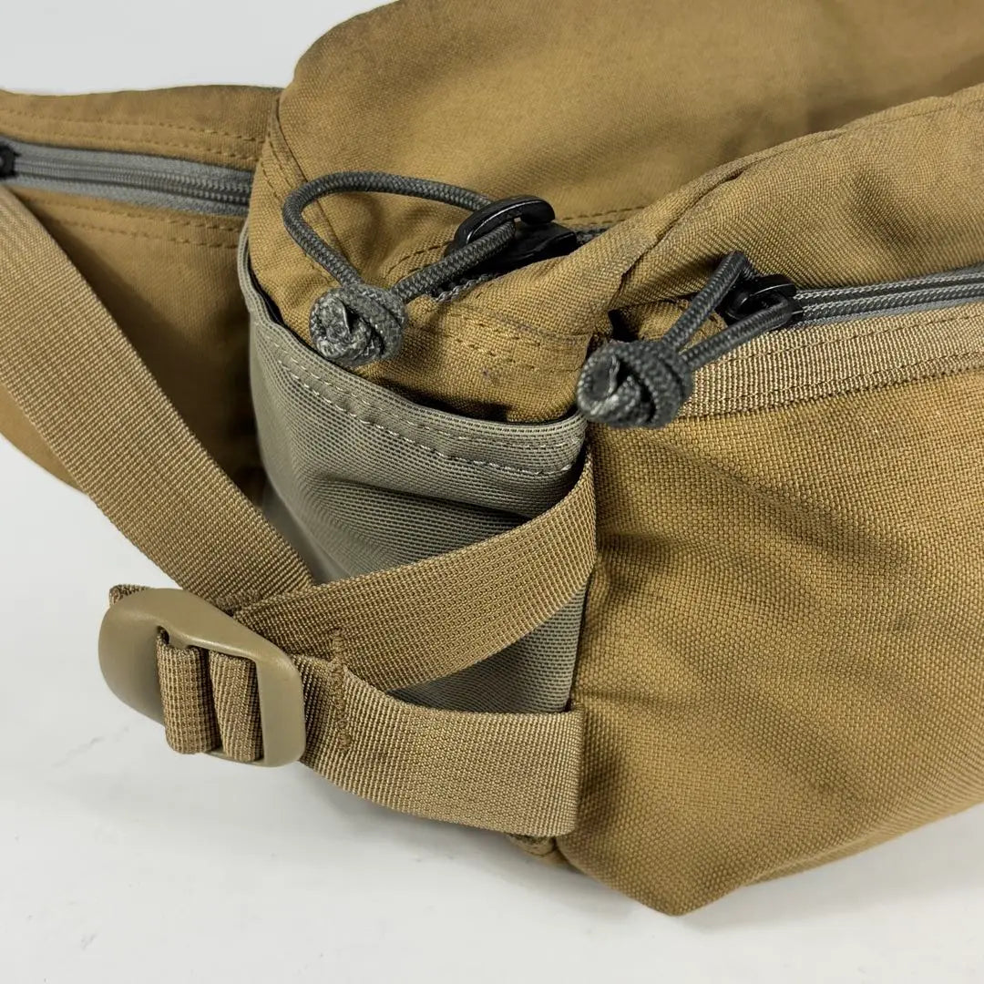 PORTER Porter Waist Bag STEALTH Brown Large Capacity