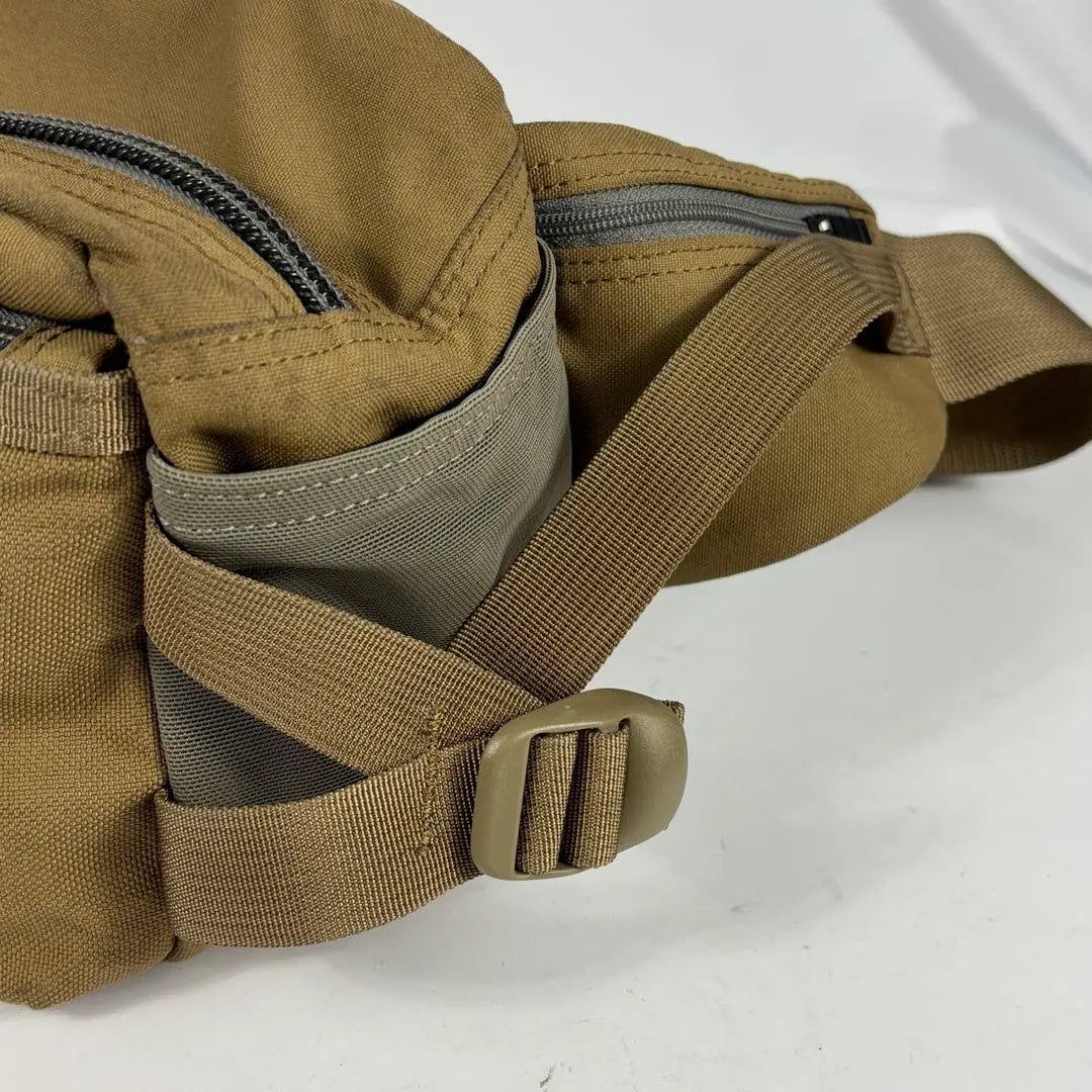 PORTER Porter Waist Bag STEALTH Brown Large Capacity