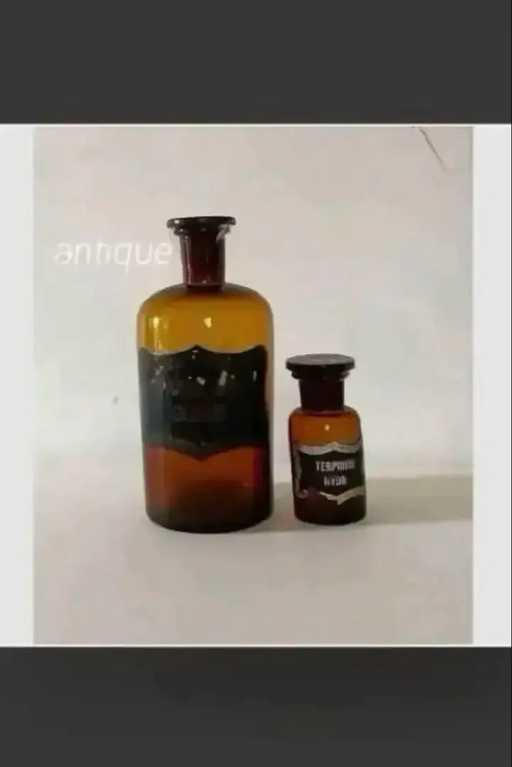 [VENTA AGOTADA] [Auténtico] Frasco de medicina antiguo, frasco de vidrio, comprado en París, artículo genuino súper raro