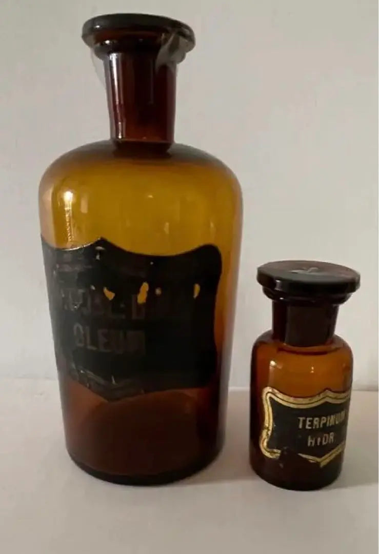 [VENTA AGOTADA] [Auténtico] Frasco de medicina antiguo, frasco de vidrio, comprado en París, artículo genuino súper raro