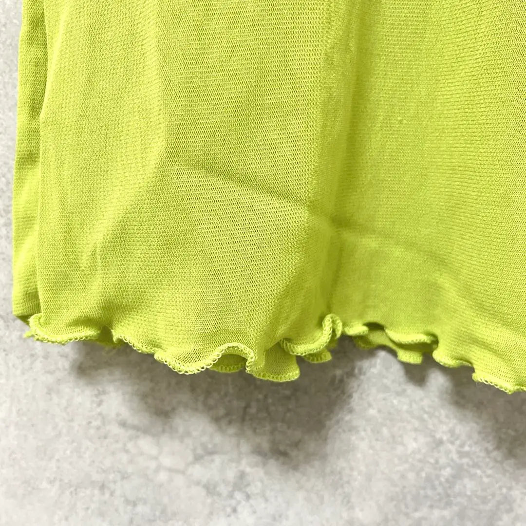 [Beautiful goods] Futierland Mellow Sier Tops Lime Green High Neck | 【美品】FutierLand メロウシアートップス　ライムグリーン　ハイネック