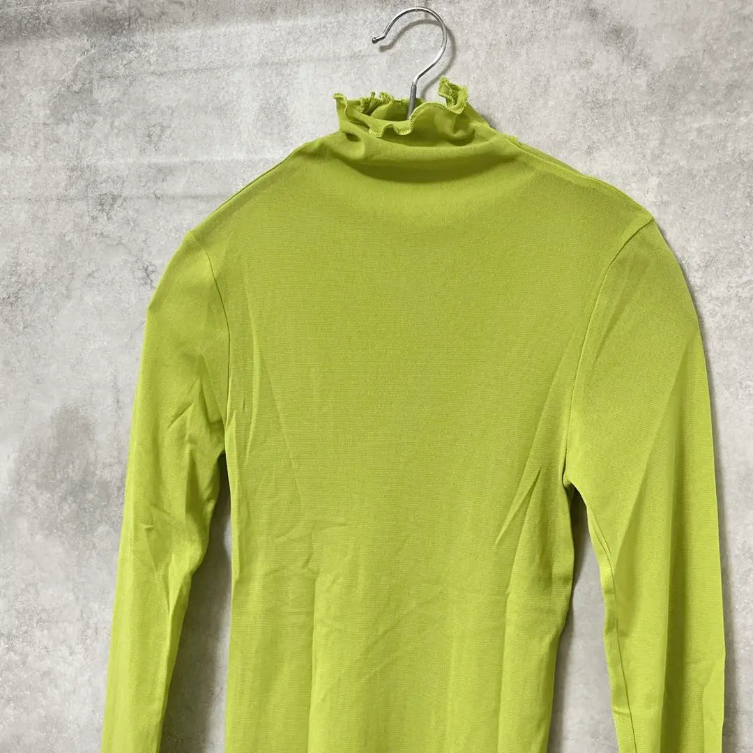 [Beautiful goods] Futierland Mellow Sier Tops Lime Green High Neck | 【美品】FutierLand メロウシアートップス　ライムグリーン　ハイネック