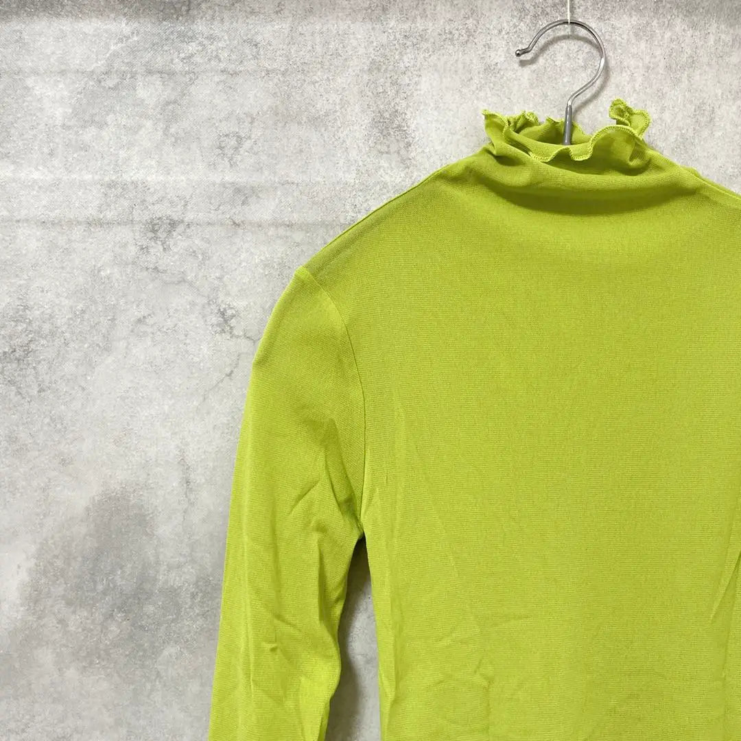 [Beautiful goods] Futierland Mellow Sier Tops Lime Green High Neck | 【美品】FutierLand メロウシアートップス　ライムグリーン　ハイネック