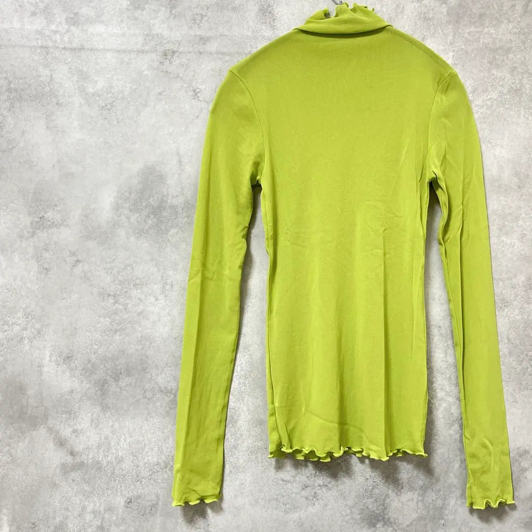 [Beautiful goods] Futierland Mellow Sier Tops Lime Green High Neck | 【美品】FutierLand メロウシアートップス　ライムグリーン　ハイネック