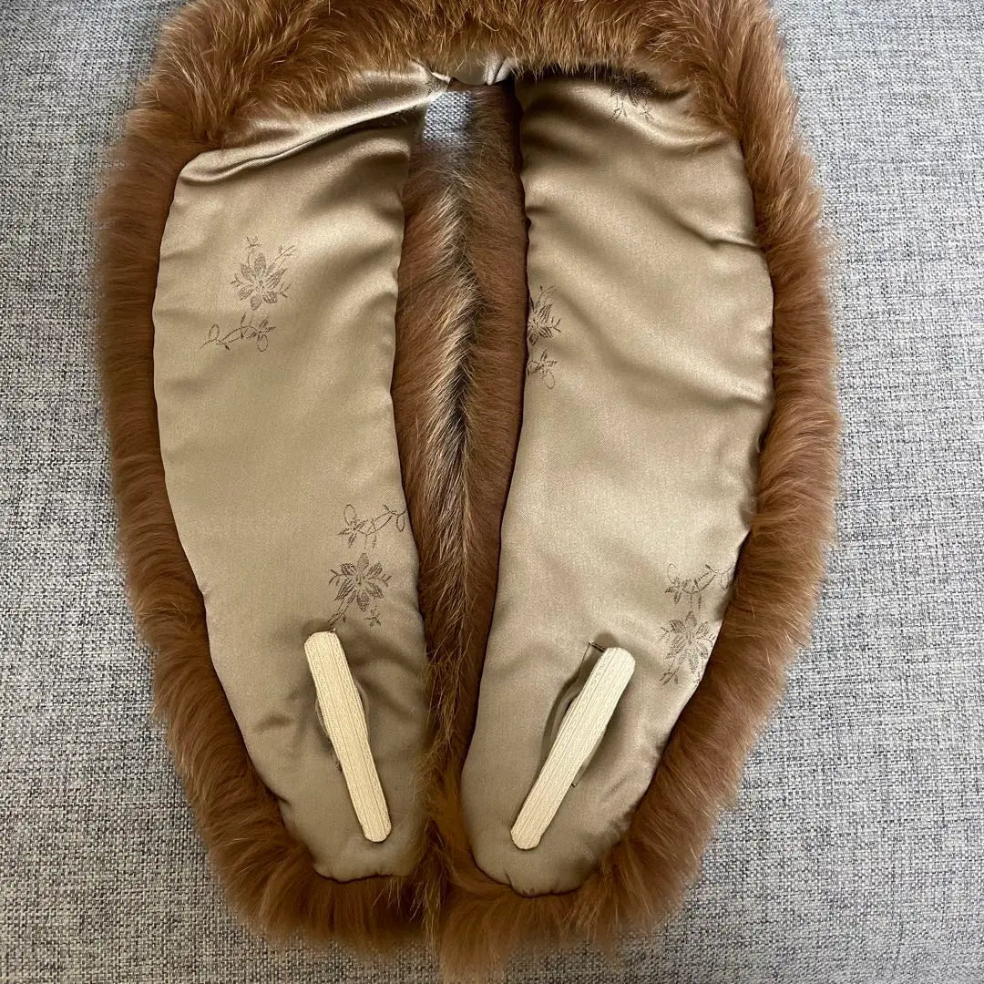 [Extremely Good Condition] Blue Fox Fur Fur Muffler Women's Brown