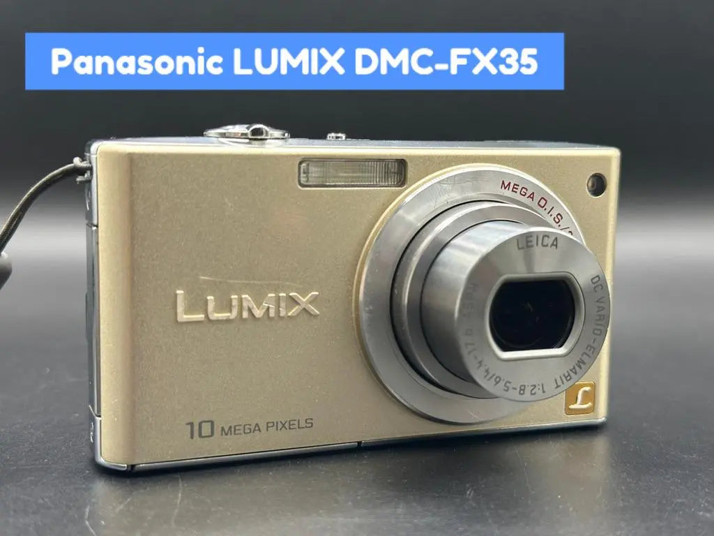 [Artículo raro] Panasonic DMC-FX35 Artículo dorado funcional