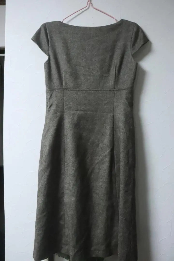 Prof must read ROPE Cashmere half -sleeved dress dress/cute ♪ Ryojin 9 | プロフ必読ROPEカシミヤ混半袖ドレスワンピース/かわいい♪良品9