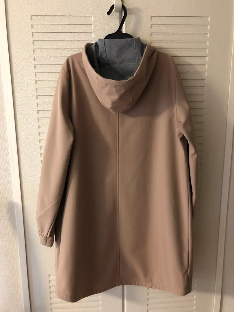 N Plus New M size Beige Hooded Midi Coat