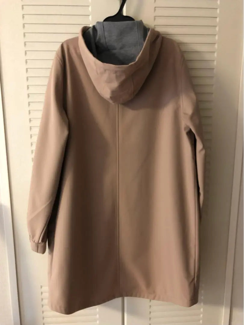 N Plus New M size Beige Hooded Midi Coat