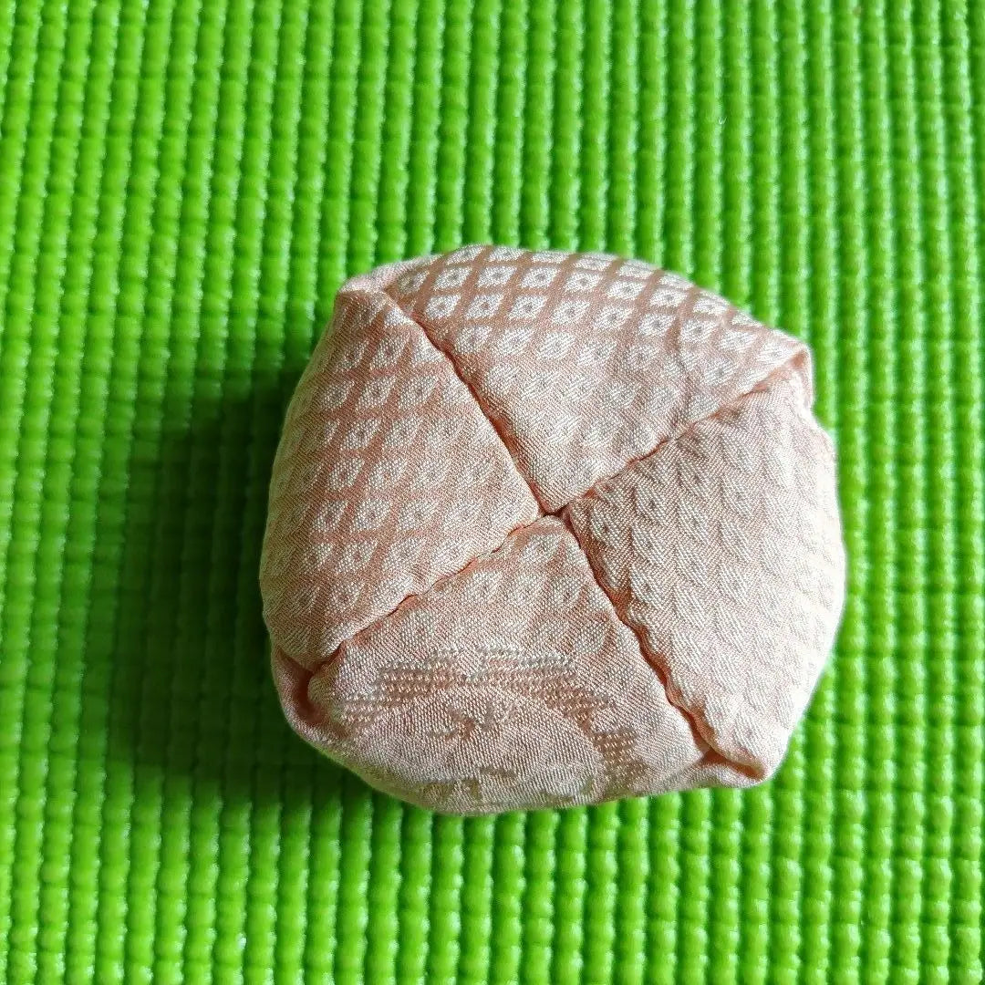 Puf hecho a mano con bolitas Kimono, recortado Edo Komon, juego de 6 A