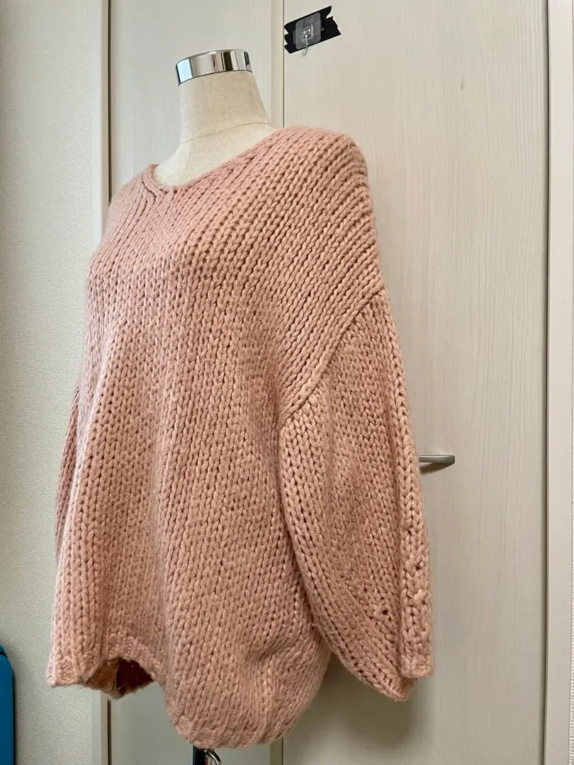 rienda oversized knit F size pink | rienda オーバーサイズニット Fサイズ ピンク