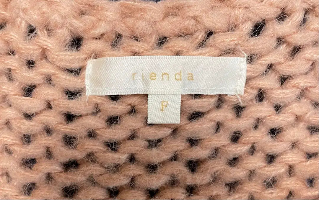 rienda oversized knit F size pink | rienda オーバーサイズニット Fサイズ ピンク