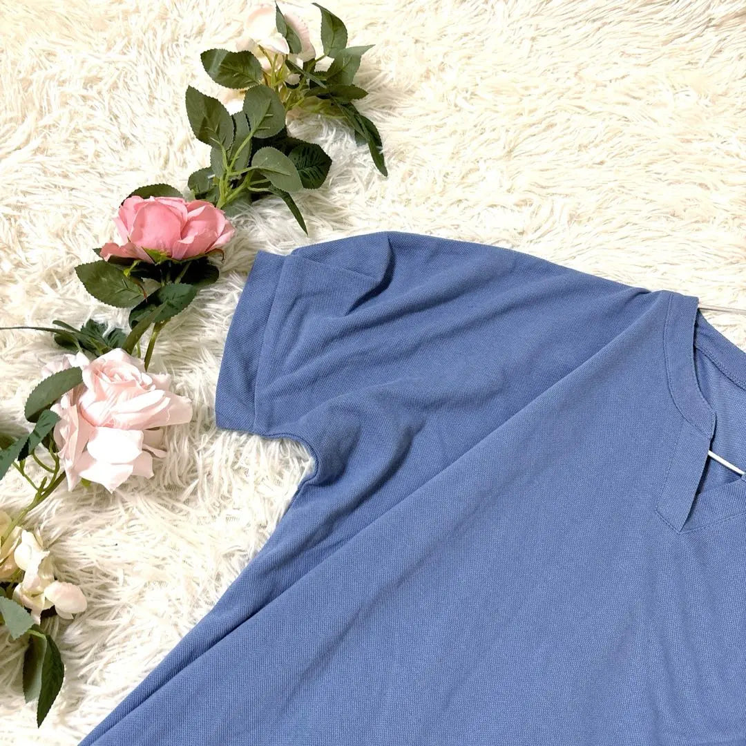 [Tag included] anyevise top cut and sew size L plain blue blue