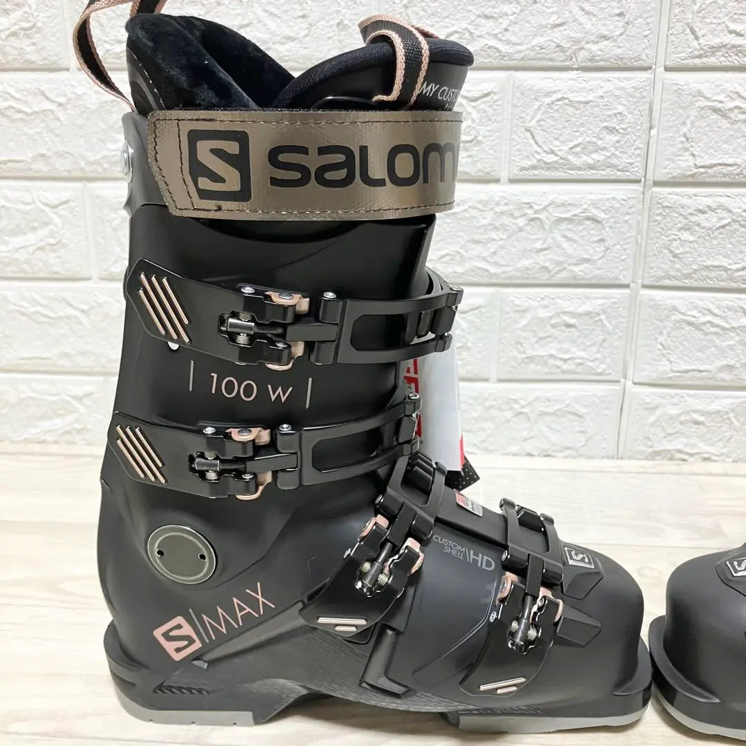 Botas de esquí Salomon S MAX 100W nuevas y sin usar para mujer 2022 | 新品未使用 サロモン S MAX 100Wスキーブーツ レディース 2022