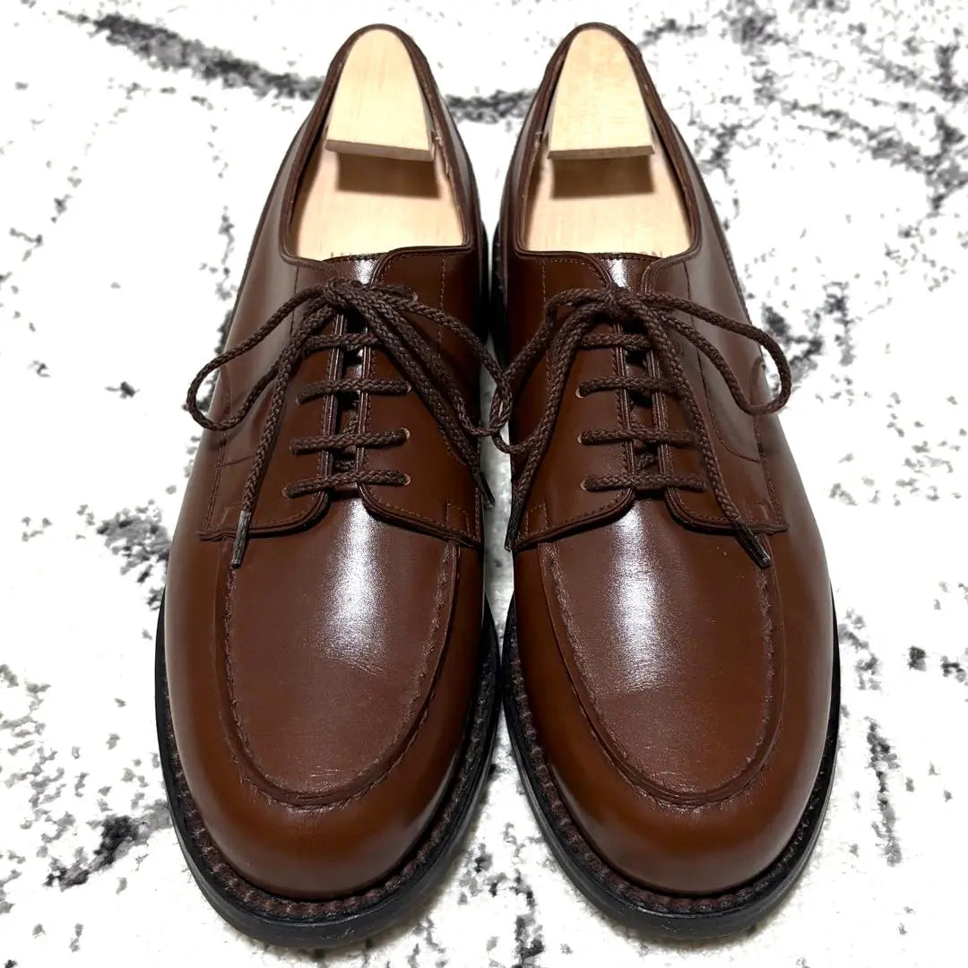 Muy hermoso, con árbol genuino, logotipo antiguo, Weston 641 golf derby tan brown