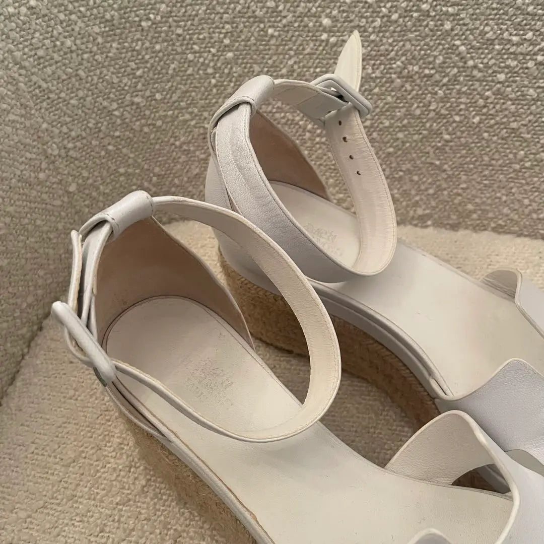 ¡Envío inmediato! Sandalias con suela de cuña y alpargatas HERMES