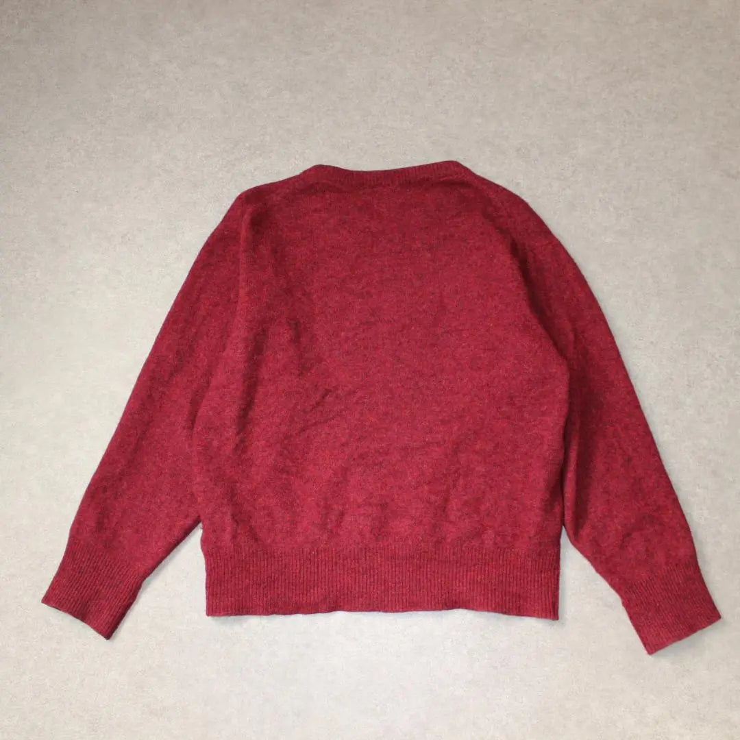 Barbour Lambwool 100% Sweater Crew Neck Red