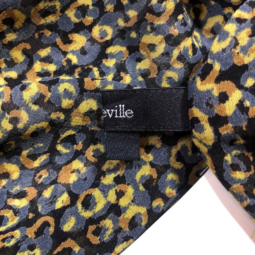 [Good condition] Alluaville-leopard sheer dress size M