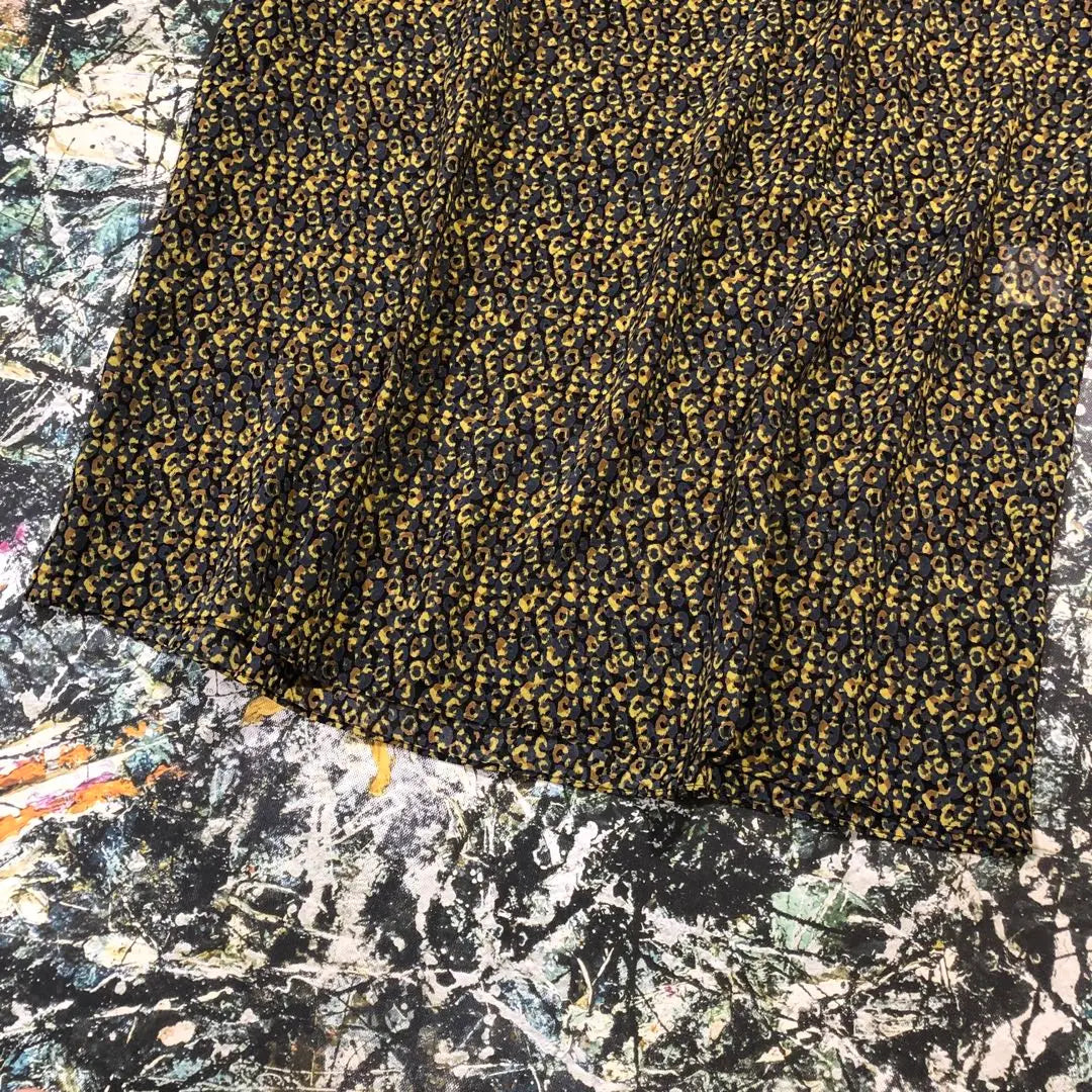 [Good condition] Alluaville-leopard sheer dress size M